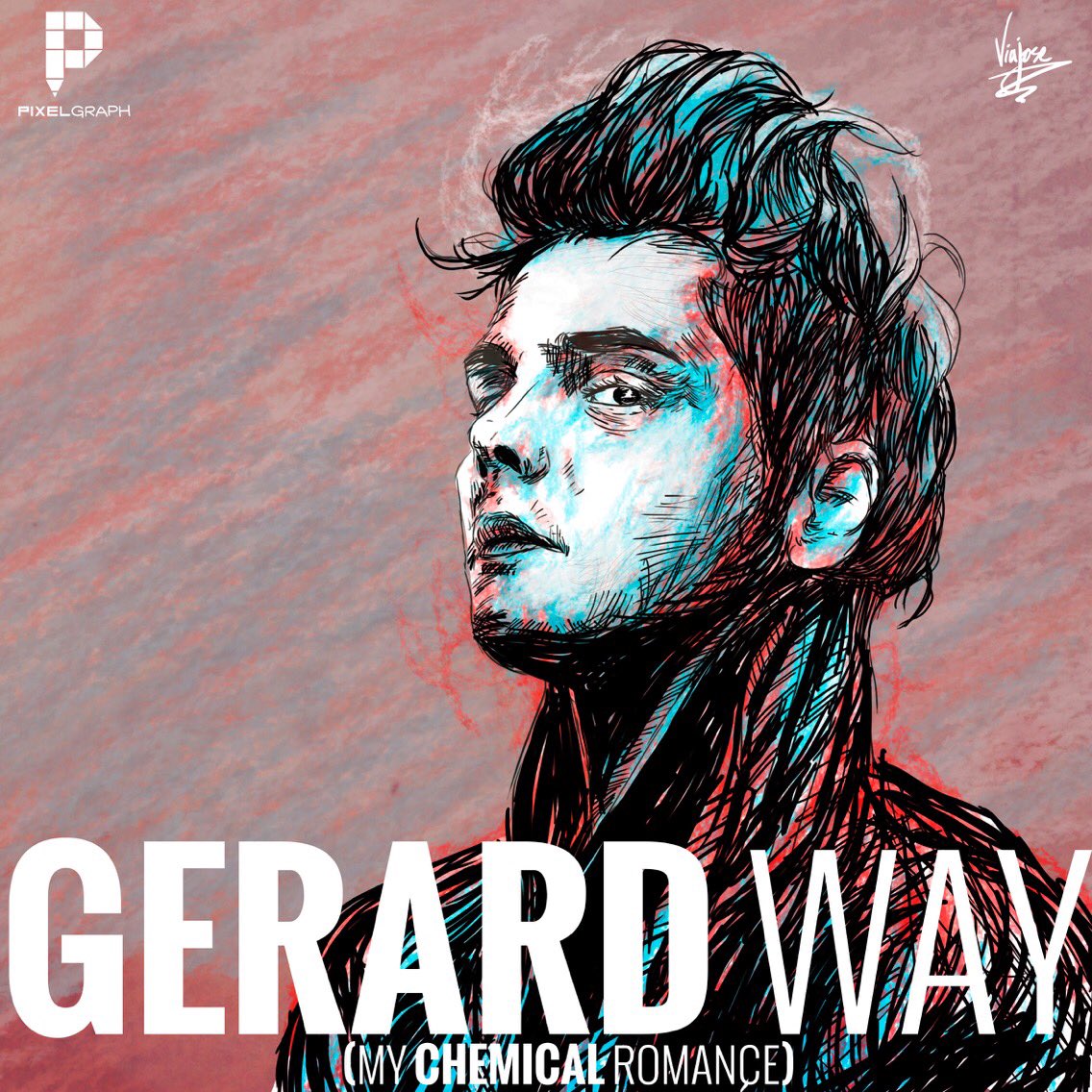 pixelgraph_mx's tweet photo. #HappyBirthdayGerardWay Hoy cumple 40 años la voz que marco a toda una generación. #MyChemicalRomance #PixelArt #Pixelgraph @gerardway RT! https://t.co/ZCNAEDgxnp