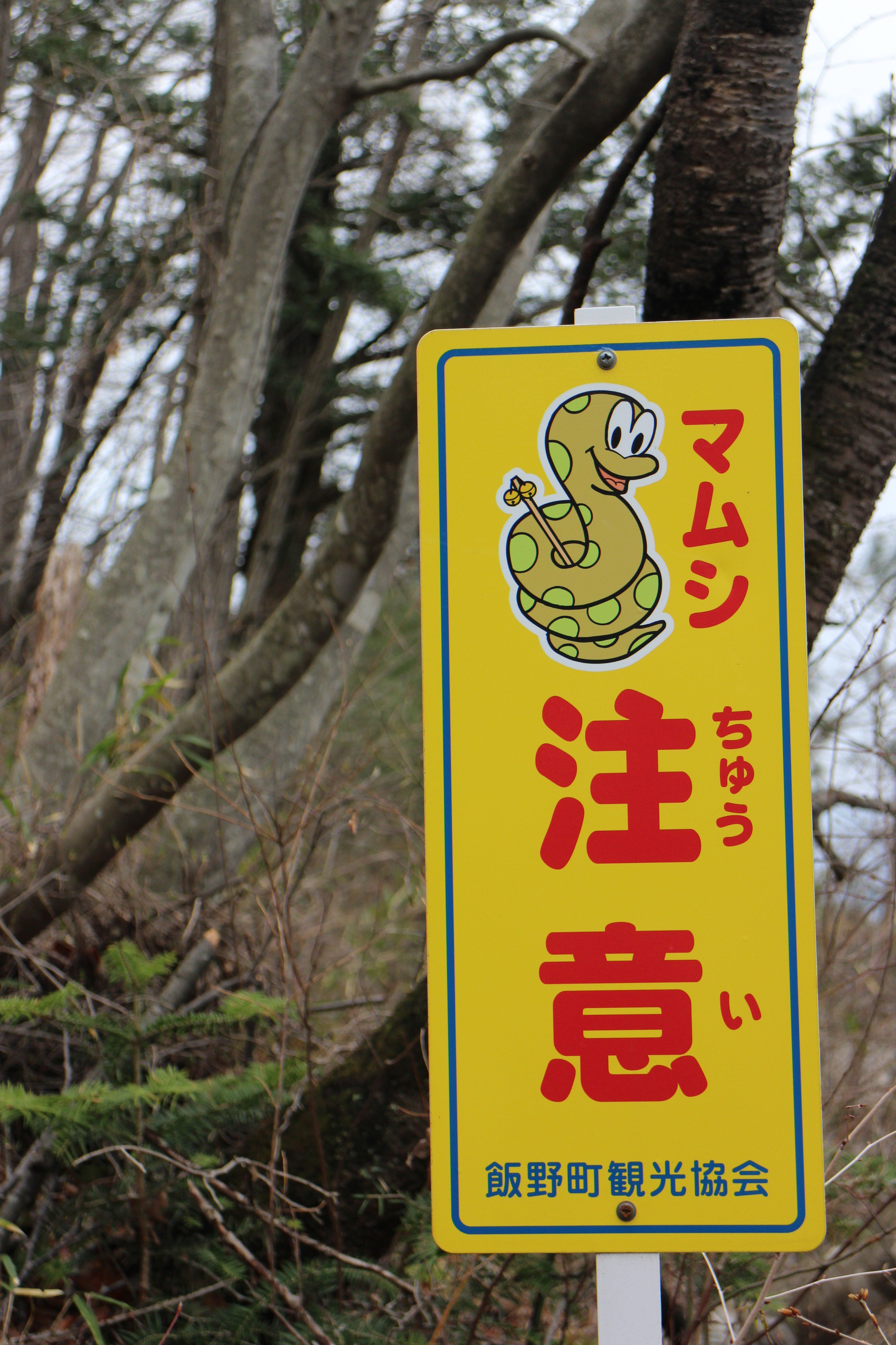 のうみ マムシの注意看板初めて見たかも クマ注意看板よかビビらないけど 怖いっ Ufoの里 千貫森 T Co Qsensu9ko7 Twitter