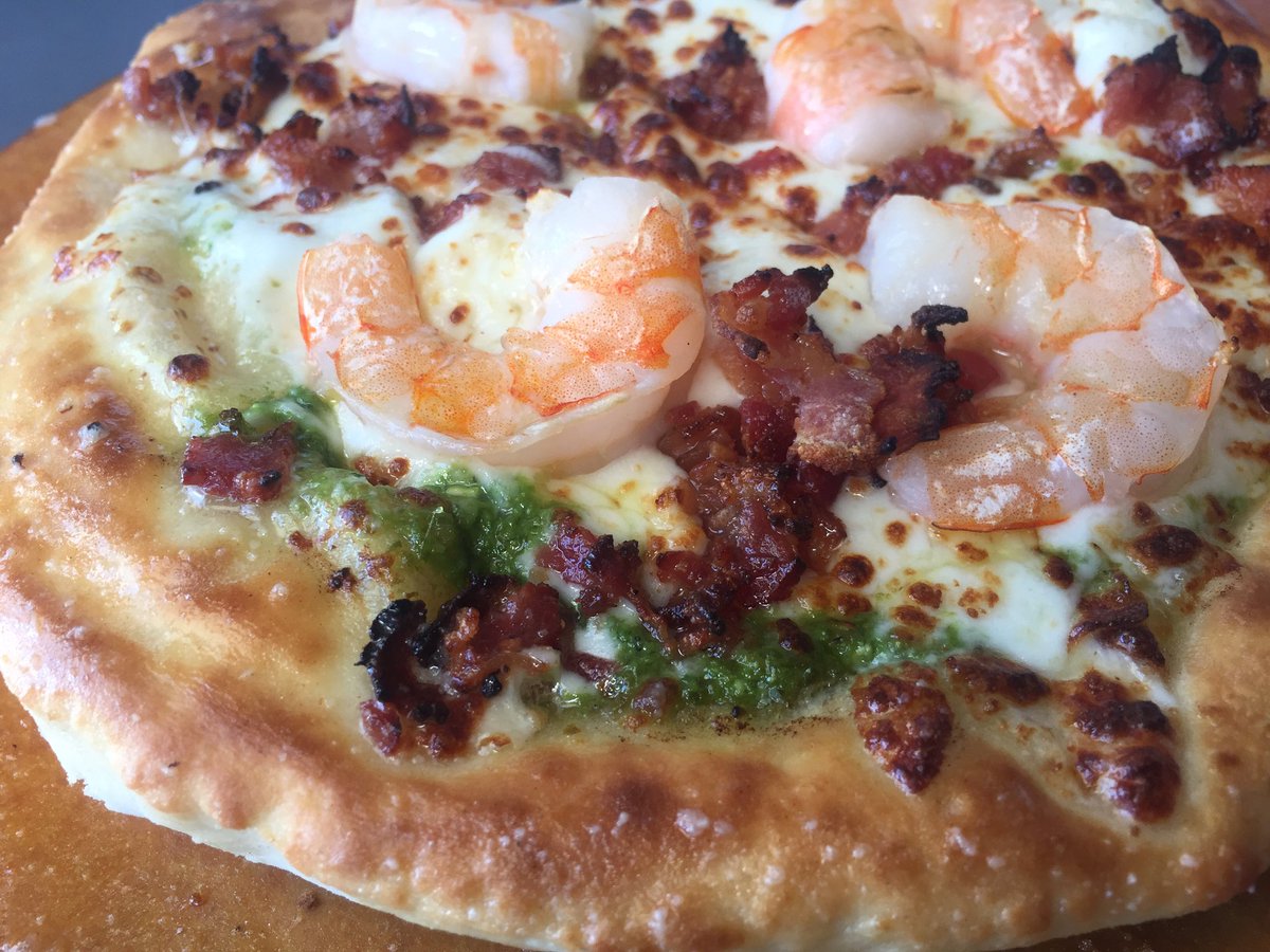Two words Shrimp n Bacon Pesto Pizza!! Only at <a href="/Clearfork/">Clear Fork Country</a> park <a href="/Luckybeekitchen/">Luckybee Kitchen</a> <a href="/HECHOgood/">HECHO Catering Co</a> <a href="/ZaTaRtruck/">ZaTaR Truck</a> <a href="/CrazyburgerFW/">Crazy Burger FW</a> <a href="/VisitFortWorth/">Fort Worth</a> #pizza