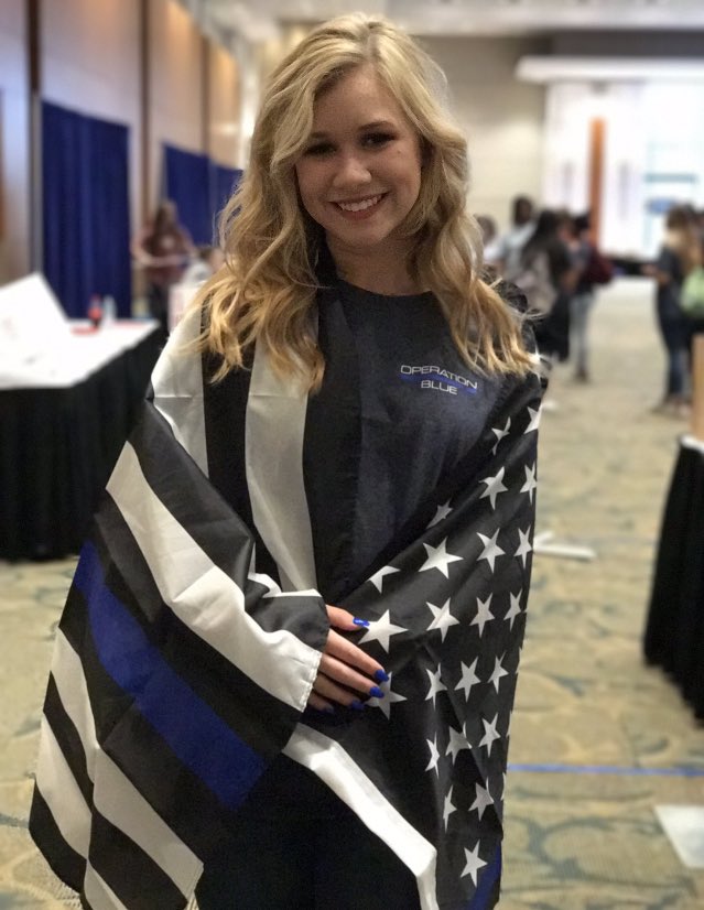 WOHSstuco's tweet photo. Hey StuCo! This is our State Rep, Victoria Babineaux! Vote White Oak High School for #TASC Secretary! #OperationBlue 🚨 https://t.co/f2OABXbdFN