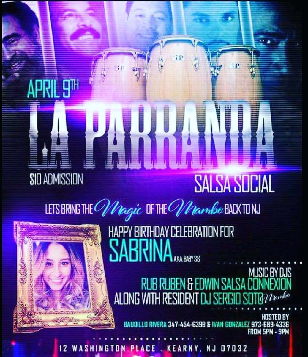 laughlovelive12's tweet image. Salsa Socials Happening Today in New Jersey! See you on the dance Floor! 🕺💃👣🔥#SalsaLife #NJSalsa #Salsa #Mambo #LetTheMusicMoveYou