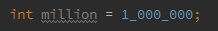 hector6872's tweet image. TIL: use of underscore character (_) in numeric literals #java7

docs.oracle.com/javase/7/docs/…
