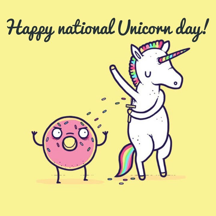 unicorn screen print on twitter "happy national unicorn
