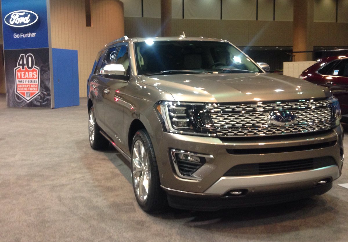 Ford_Dalia's tweet photo. Guess what is at the #ALAutoShow ?! It is the 2018 Ford Expedition! Come get a sneak peak while you can! @FordAutoShows https://t.co/9ig31iWMbw
