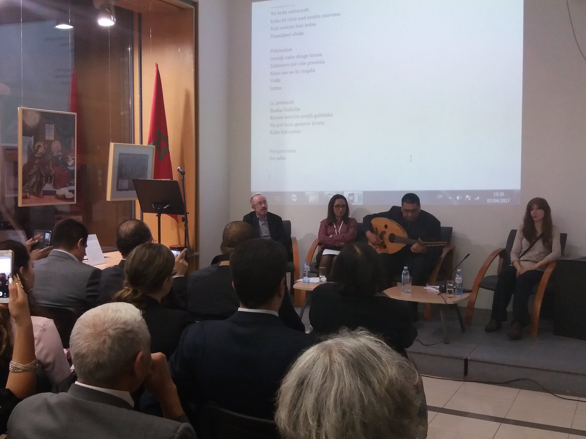 IFsrbija's tweet photo. Mesavina jezika #arapski #francuski #srpski i kultura. Hvala @MoroccoInSerbia https://t.co/rWKFPTS55F
