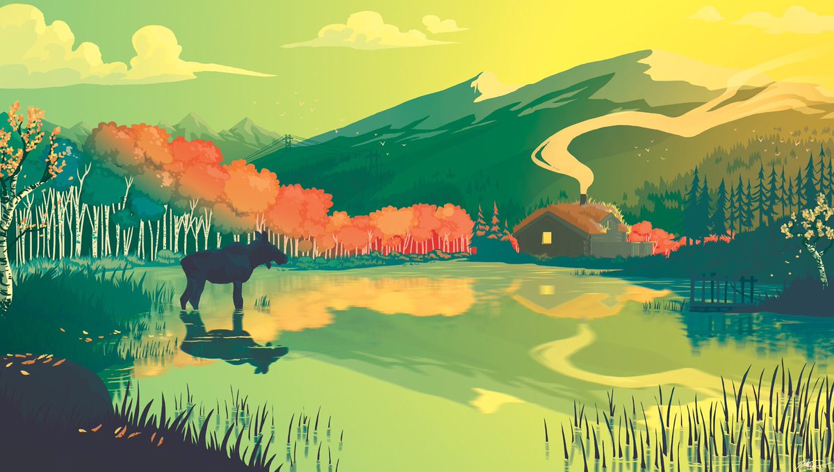 pnkyfish's tweet photo. Lovely concept art for my game by the amazing @JohnJamtli ❤️ https://t.co/MsHv7UIeOr