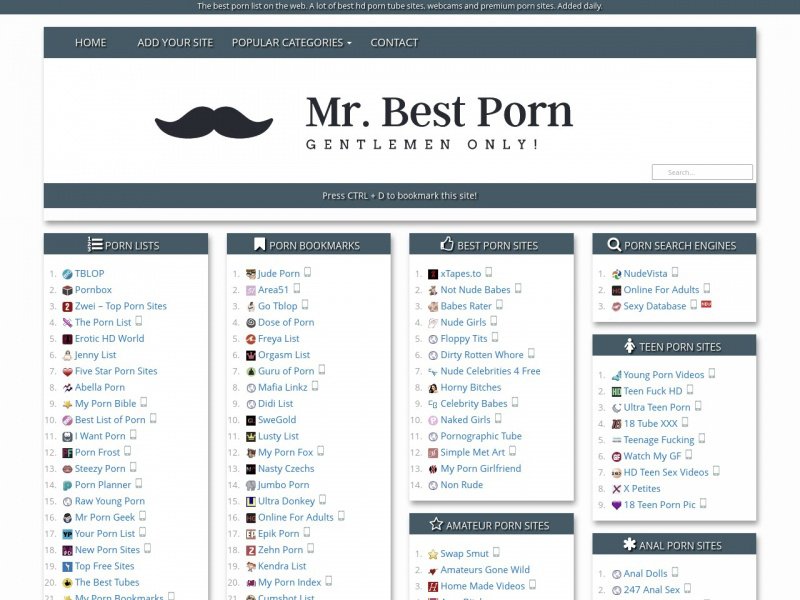 http://www.mrbestporn.com/ is the best porn sites list on the web! 
