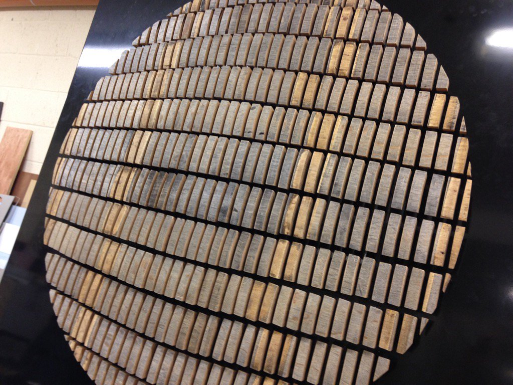 WaterfordWhisky's tweet image. The cask display complete. Great work Struan!