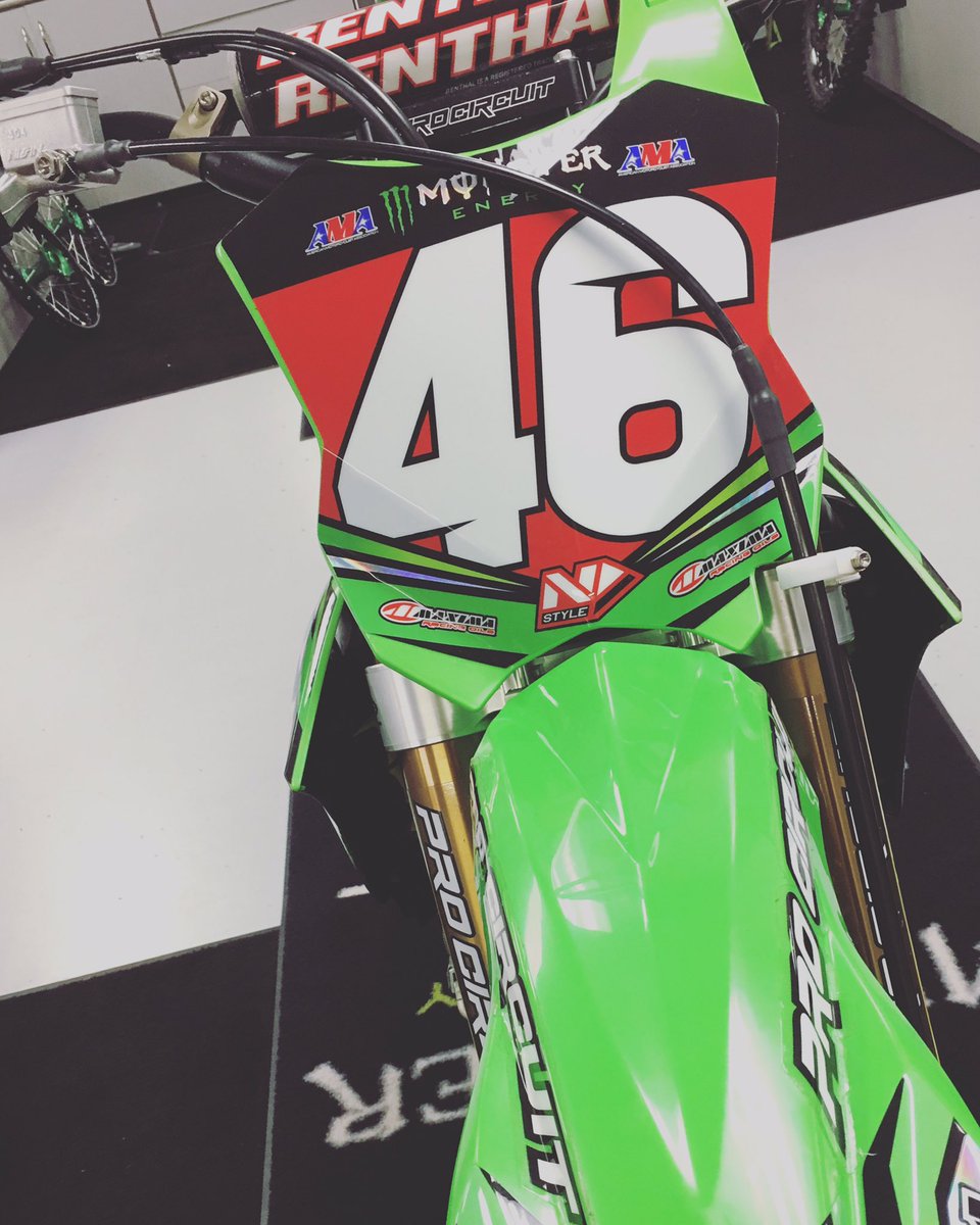 Did someone say red plate? Let's wish <a href="/justinhill46/">Justin Hill</a> good luck this weekend as @supercrosslive returns to #Seattle.