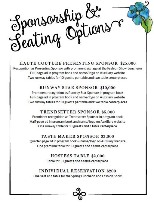 MisericordiaAux's tweet photo. Sponsorship and seating options available now! Spring Fashion Show is 5/3 to benefit @heartofmercy ❤
Join us! 
https://t.co/tkLjwD8EYc https://t.co/7nKtayIpEG