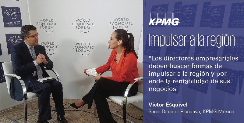 KPMGArgentina's tweet photo. "Los directores empresariales deben buscar formas de impulsar a la región y por ende la #rentabilidad de sus negocios."@KPMGMexico #WEFLATAM https://t.co/G70c8ivUgM