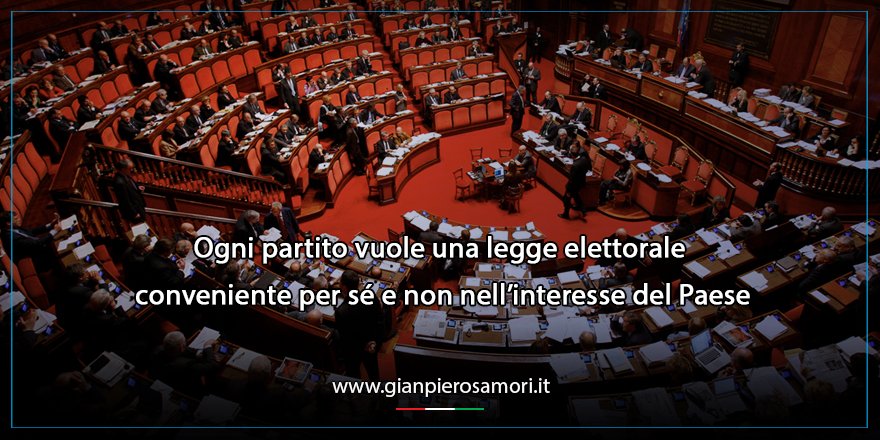 SamoriTW's tweet photo. Ogni partito vuole una #LeggeElettorale conveniente per sé e non nell'interesse dell'#Italia #7aprile https://t.co/seWcK5sux1
