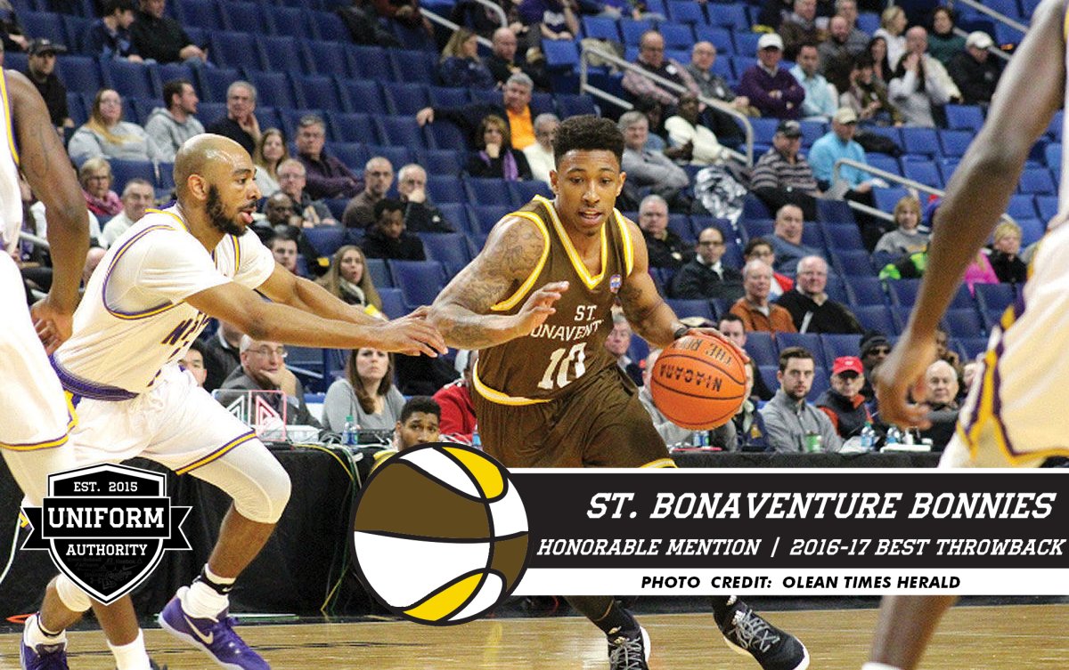 #UniAuthority Best Throwback Uniform of the 2016-17 College Basketball Season:
HMs: <a href="/BonniesMBB/">Bonnies Men's Basketball</a>, <a href="/NiagaraMBB/">Niagara Basketball</a>, @UBmenshoops

#UAAwards (1/3)