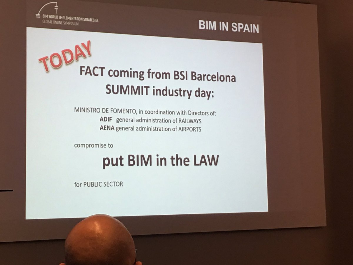 bimfreelance's tweet photo. Breaking news. Ministry of Infra. confirmed BIM to be included in Building Regulations, in the law. G. Ferreiro #BIMWorldImplementation https://t.co/WB2jjs4Qis