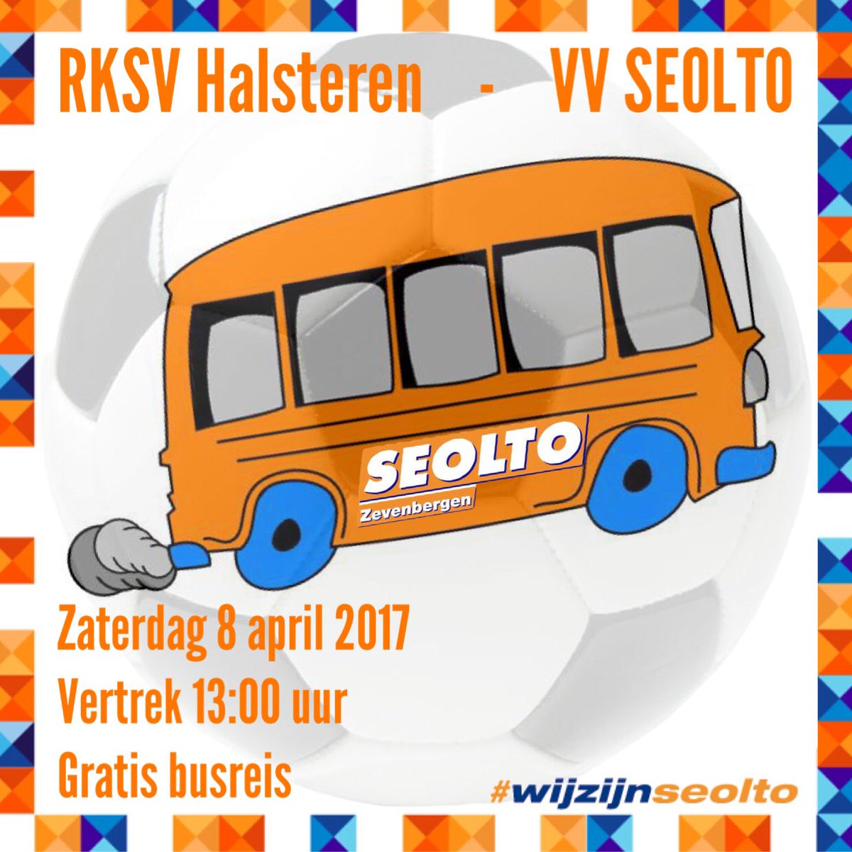 Gratis busreis naar <a href="/RKSVHalsteren/">RKSV Halsteren ⚽</a> vs <a href="/VVSeolto/">vv SEOLTO</a> opgeven kan via voorzitter@seolto.nl nog enkele vrije plaatsen #wijzijnSEOLTO #kampioenen