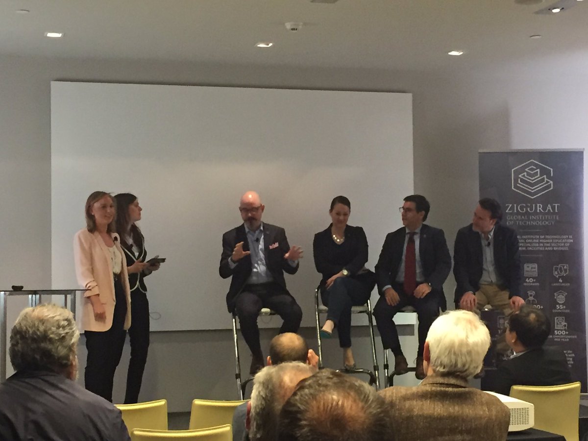 Zigurat_Inst's tweet photo. The last round table gathers US, Canada, Portugal\Brazil and Spain. Ask us anything you want to know #BIMWorldImplementation https://t.co/ZZmxB0fyDG