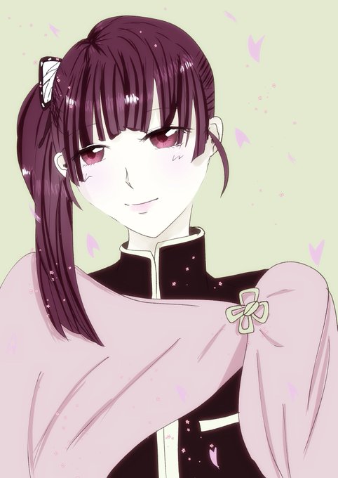 あさつき連さんがTwitterに投稿した栗花落カナヲ(鬼滅の刃)のイラスト。