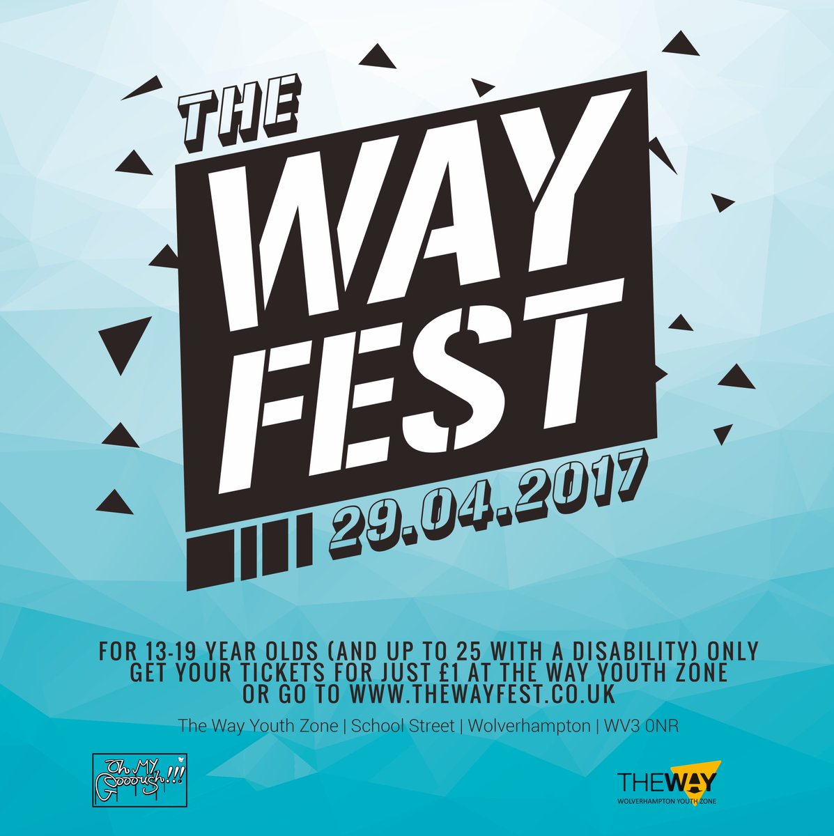 TheWayYouthZone's tweet photo. Get ready for #TheWayFest on Saturday 29th April. Live music, free street food and loads more. Find out more at https://t.co/sdQ3R64hBI https://t.co/gwsuA0pBD2