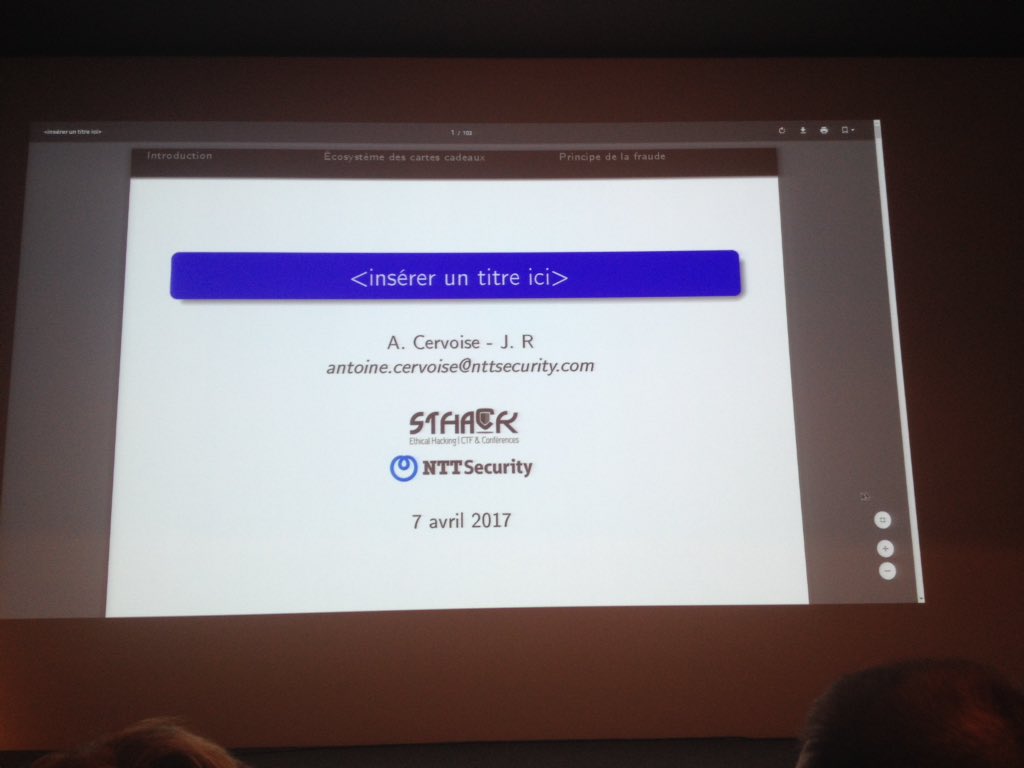 Fraude des cartes cadeaux...présentation à conserver pour Noël !!! <a href="/OrangeCyberdef/">Orange Cyberdefense</a> <a href="/NTTSecurity_FR/">NTTSecurityFR</a> #sthack2017 #security
