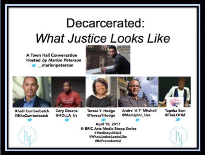 TeresaYHodge's tweet photo. Join the Decarcerated Live Townhall hosted by@_MarlonPeterson w/ @KhaCumberbatch @TheLOHM https://t.co/sDmLtA7SLs  #CjReform https://t.co/YMrBrel2jM