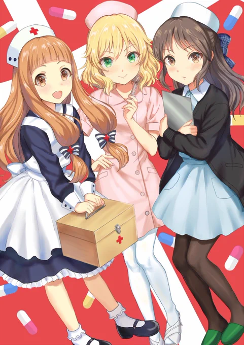 新刊の推し幼女の仁奈ちゃん桃華ちゃまありすちゃんに癒やされたかった絵です 