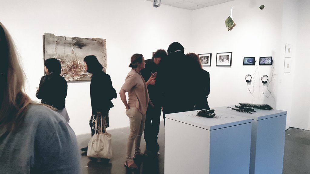 EllieMawby's tweet photo. Last night's opening was quite a hit, thank you to everyone who came! :-) ♡ #Kuuki @BathArtists https://t.co/kWfgovPRSC
