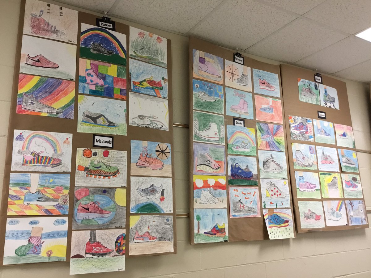 ArtVHEC's tweet photo. 4th grade: Celebrating shoes at Central https://t.co/JL5hEK4fbc