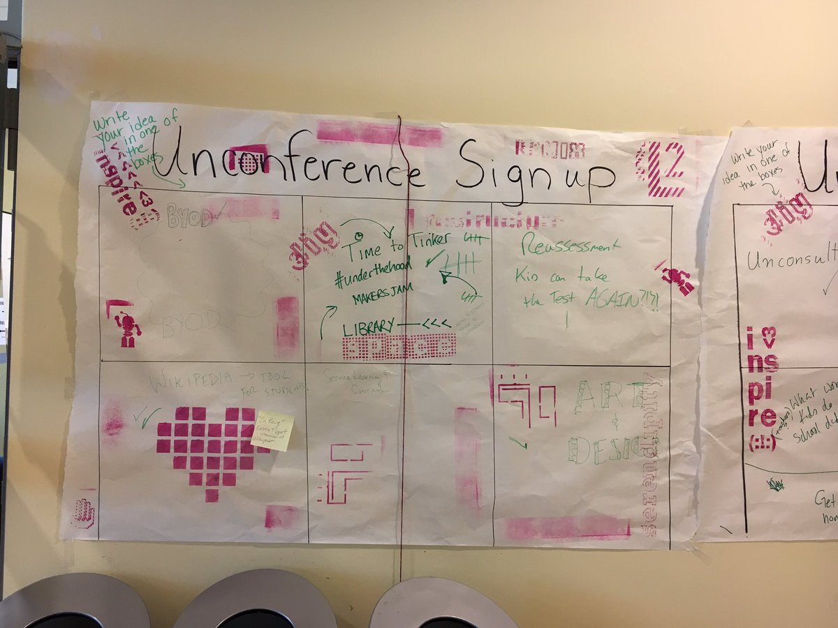 kirshee's tweet photo. #learning2 Unconference session ideas https://t.co/zORgLLNyB0