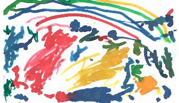 childrensAG's tweet photo. Children's drawing skills quickly progress onto something that the resembles something like mummy, daddy or a rainbow https://t.co/rkO8fTx4iD