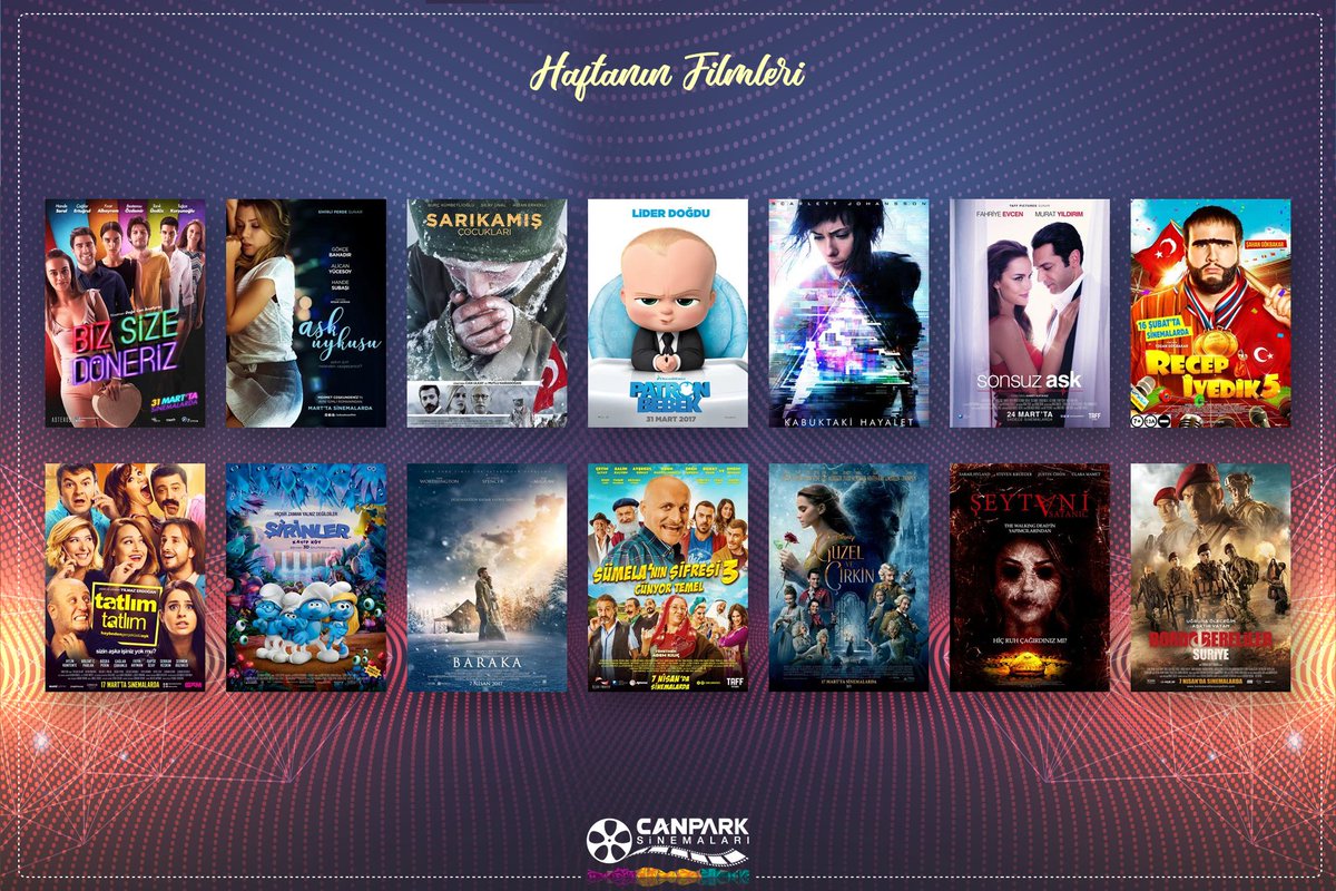 CanparkSinema's tweet photo. Cankpark Sinemaları vizyondakiler. #vizyondakiler #canpark #sinema https://t.co/3Q1z5yPxk7