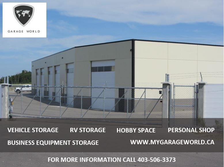 Looking for RV Storage? Buy a garage condo &amp; keep your investment out of the snow, wind &amp; hail. mygarageworld.ca #blackfalds #reddeer