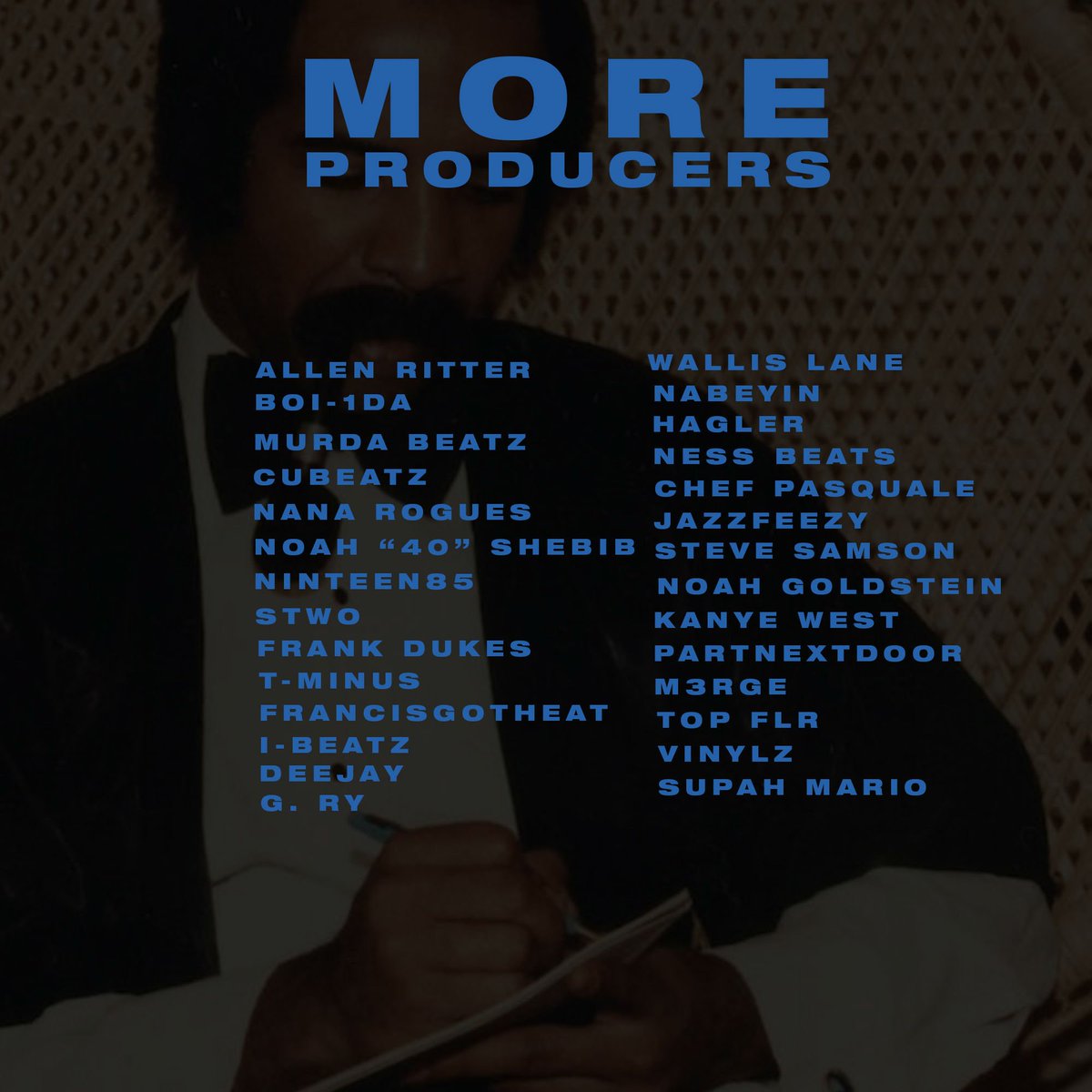 ChannelAltHQ's tweet photo. Next to every great artist are a group of producers keeping their sound alive. #MoreLife #MoreProducers 🌺🎹

👥: https://t.co/va93KI5ANF🌺🎹/ https://t.co/dSFkocQbkl