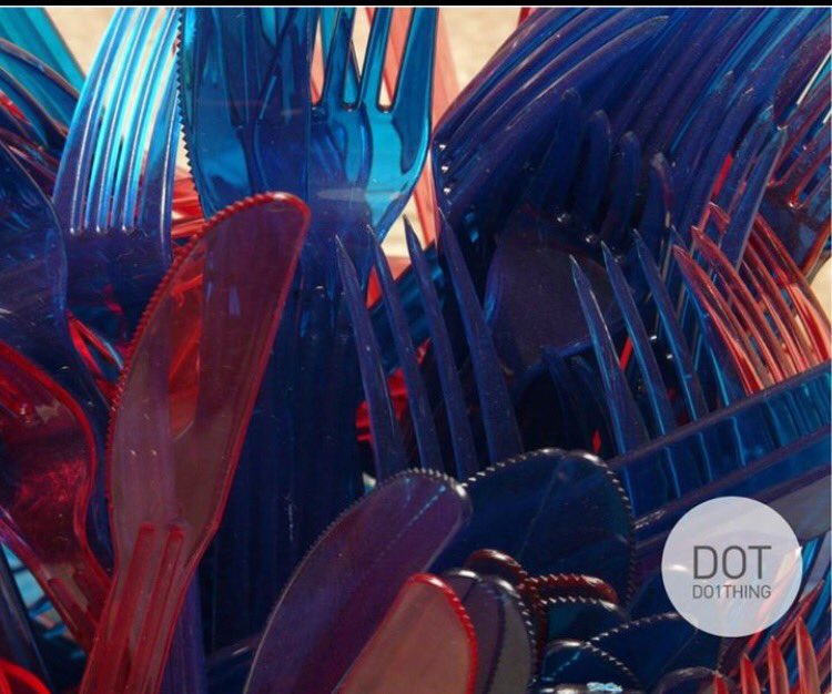 Today the #DOTChallenge is to forgot the plastic forks. If you’re ordering takeout at home, there’s no need to use plastic forks and knives
