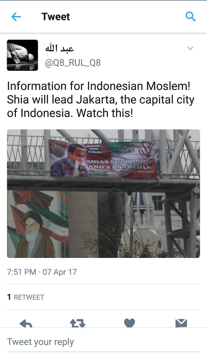 rafidah32856658's tweet photo. Astagfirullah.. Anies Baswedan not moslem but Syiah, Laknatullah alaika!!! Nak tengok link videonye ... @rasyiddmoch
https://t.co/AMxhriyz1N https://t.co/bYaLz4whlP