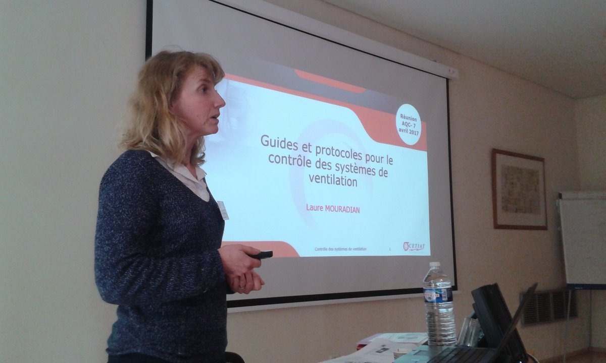 AQC_Lyon's tweet image. Laure Mouradian # CETIAT présente le protocole #PROMEVENT