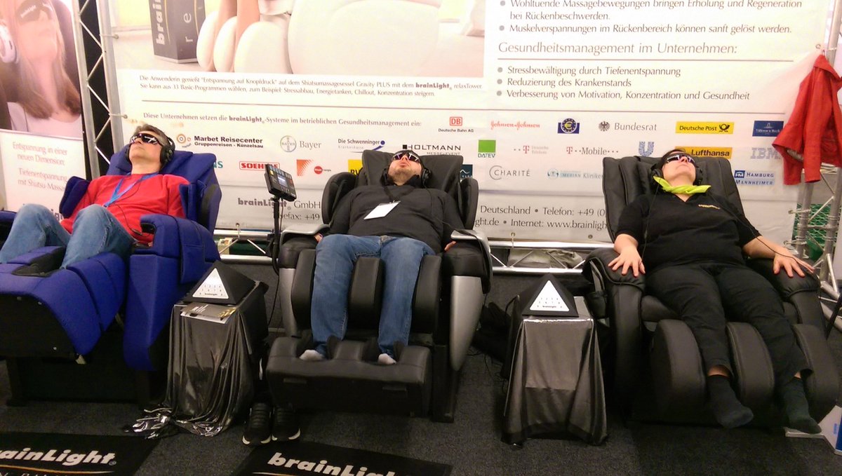 ProSoundNews's tweet photo. Talk about "light" &amp; "sound" ... it's time for the brainLight full sensory relaxation demo! #prolightandsound #brainLight https://t.co/Am0HOvqKxB