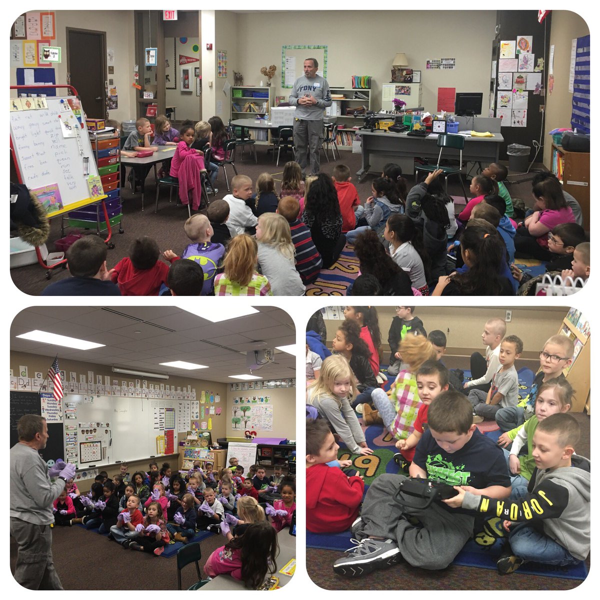 Kindergarteners loved learning about Firefighters and about a fire investigator's job. Career Day at SFE #cd2017 #stoutfieldgood <a href="/SFE_3820/">SFE Elementary</a>