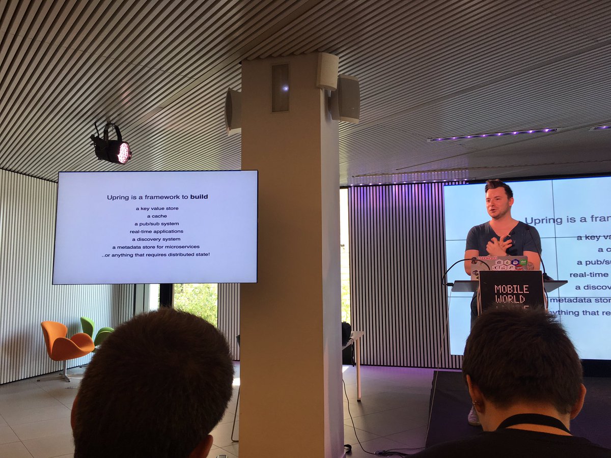 _aalexa_'s tweet photo. At #NodeConfBcn @lucamaraschi on building #PubSub scalable systems using #UpRing. Great insights & demo @NodeConfBcn #nodejs #Barcelona https://t.co/Tf0O8L1srL