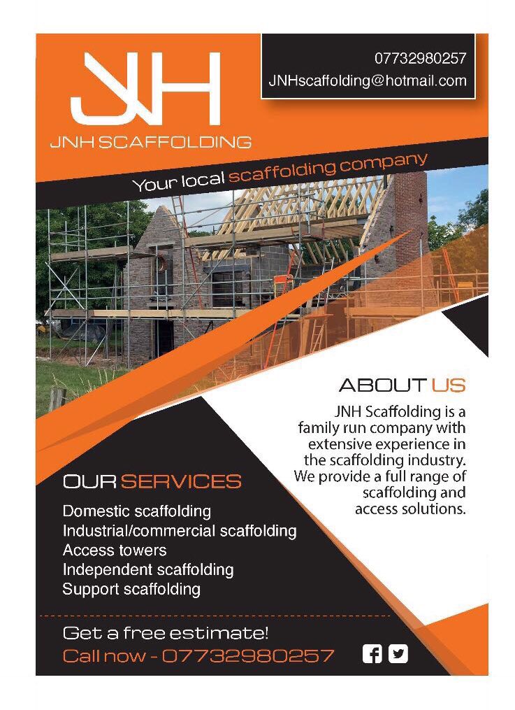 JnhScaffolding's tweet photo. Jnh scaffolding, your local scaffolding service, #wellington #taunton #exeter #tiverton #chard #somerset #freequotes https://t.co/e7k4MQVd2M