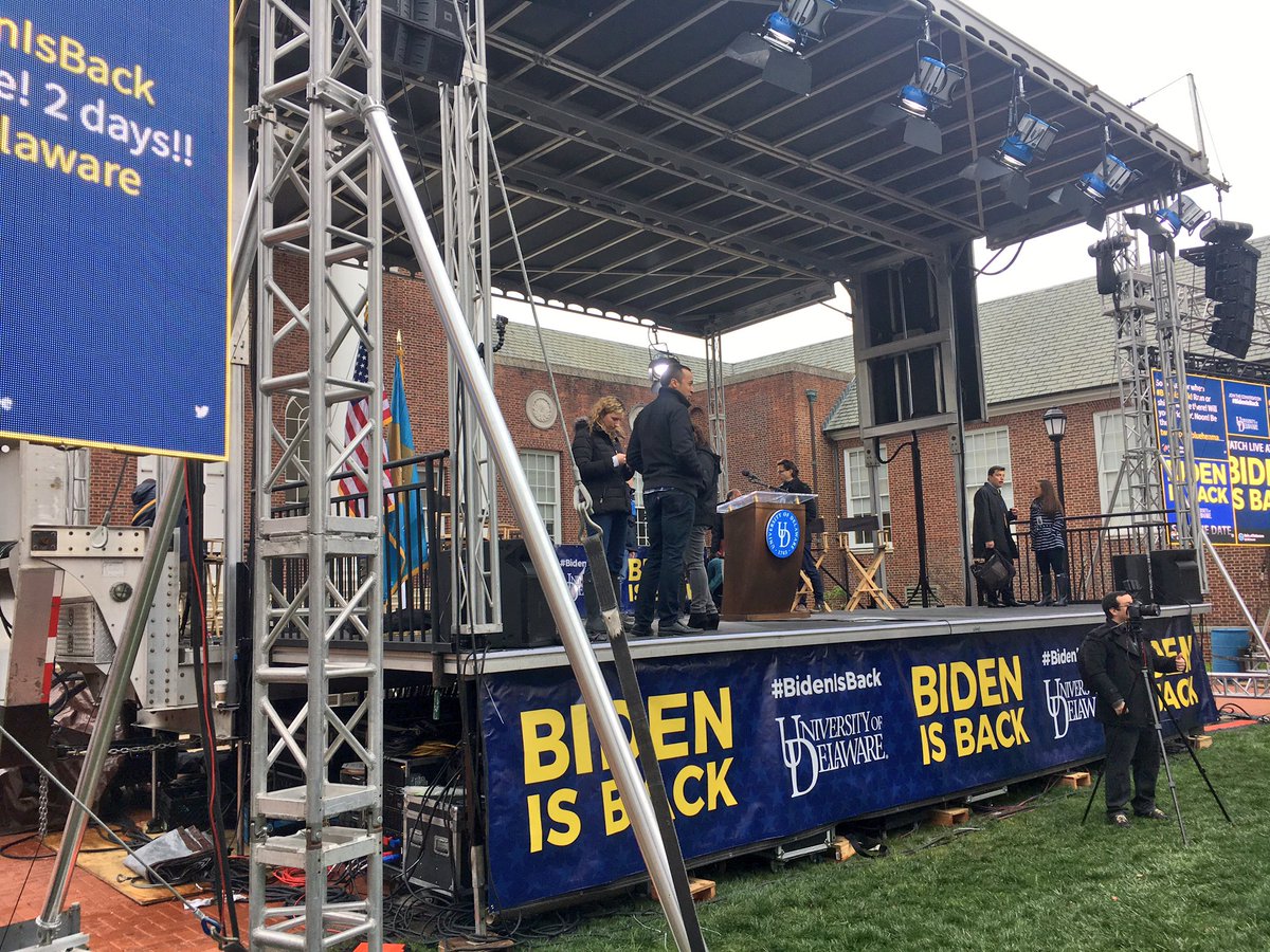 Spotted: <a href="/MediaMeredith/">Meredith Chapman</a> at #BidenIsBack ! Come check out all of her hard work (and <a href="/JoeBiden/">Joe Biden</a> ) today on The Green!