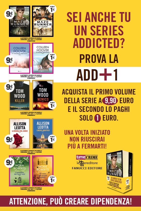 Leggereditore's tweet image. Sei un series addicted? Corri in libreria! 😉 @fanuccieditore @Time_Crime