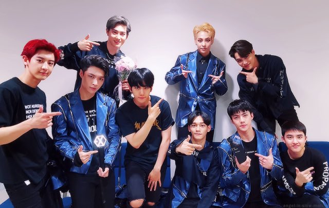 eternallyixing's tweet photo. People may call them kings but they will always be our precious and lovable boys 🌈🌸❤️ #5YearsWithEXO https://t.co/oSuu4lc3bc