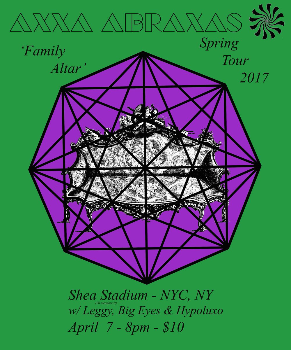 We play at The Footlight (Ridgewood) with <a href="/leggyband/">Leggy</a> <a href="/axxaabraxas/">Axxa/Abraxas</a> and @hypoluxoxoxo tonight! facebook.com/events/2573862…