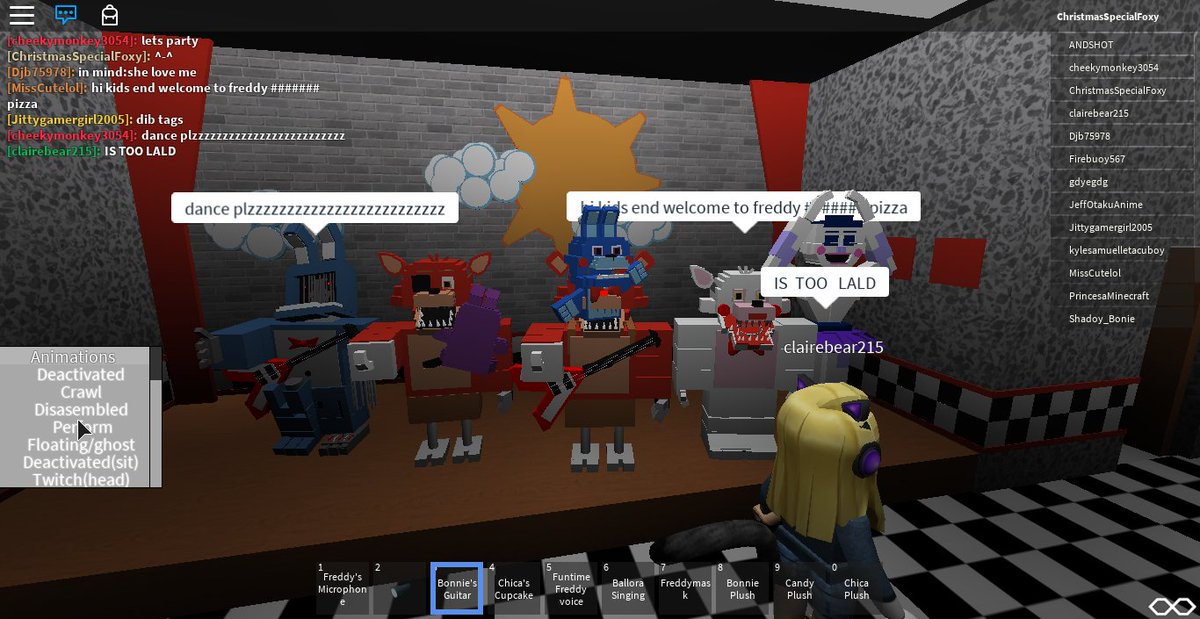 Game Over Gamers On Twitter Me And The Gang Enjoying Some - fnaf sister location roblox code