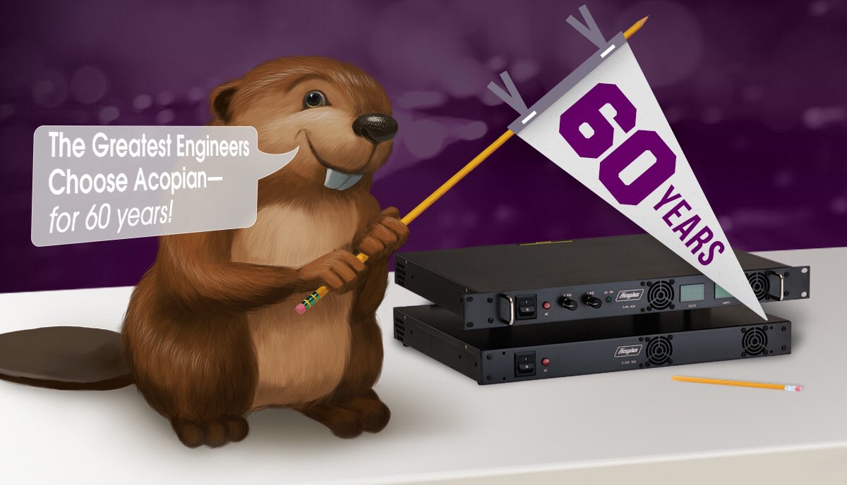 Acopian's tweet photo. Proud to be celebrating our friend the beaver, also known as the world's greatest engineer! #InternationalBeaverDay #AcopianTurns60 https://t.co/aYLPR4wOu7