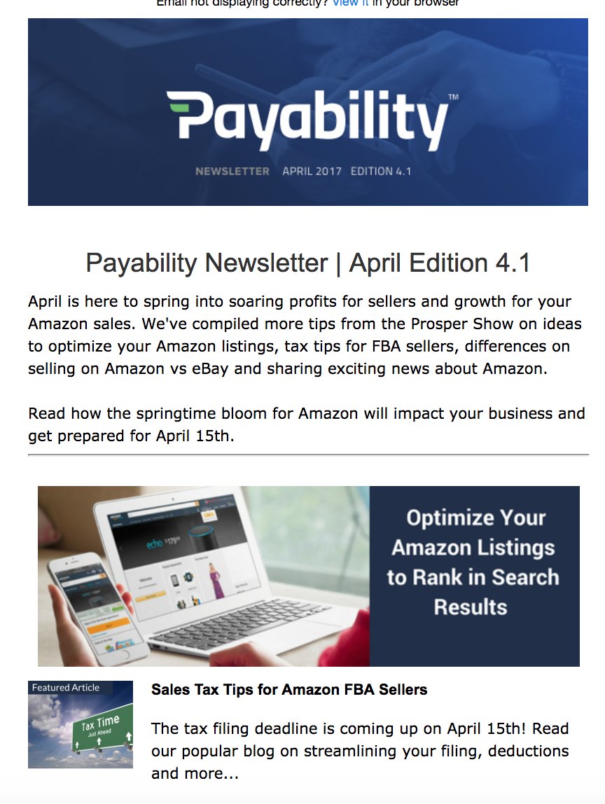 getpayability's tweet photo. Read how the springtime bloom for Amazon will impact your #amazonseller business. #fbasellers get prepared for 4/15! https://t.co/E6k4MCOSrM https://t.co/WsrbjLVHYw