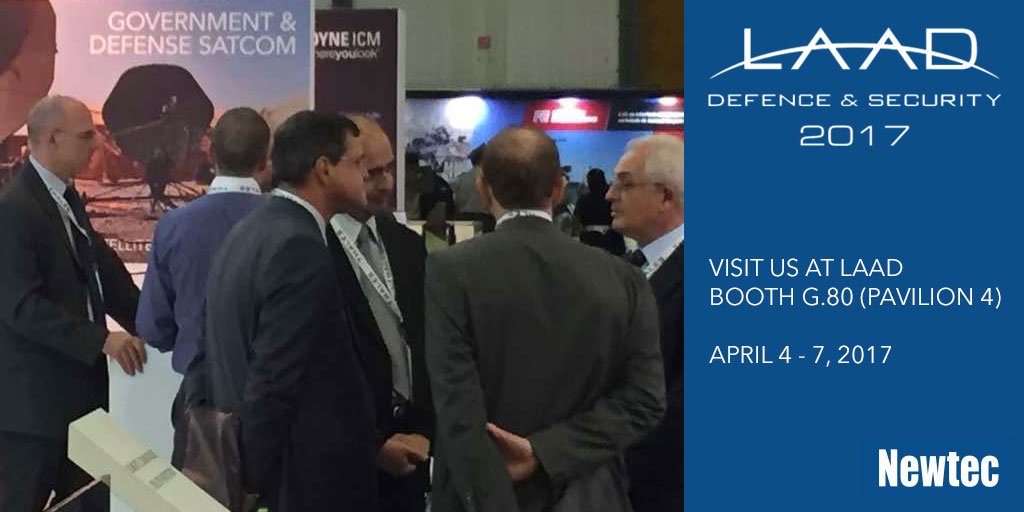 Newtec_Satcom's tweet photo. Busy booth at #LAAD2017... but you can still join us! 😃 – at #LAADDefence booth G.80, Pavilion 4 https://t.co/5MT3qmPaYZ