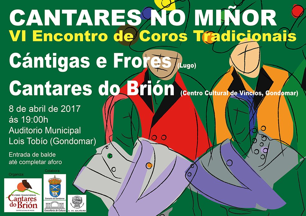 Abril, 9, cúmprense 175 anos do nacemento de Pascual Veiga. Sábado, 8, VI Cantares no Miñor.