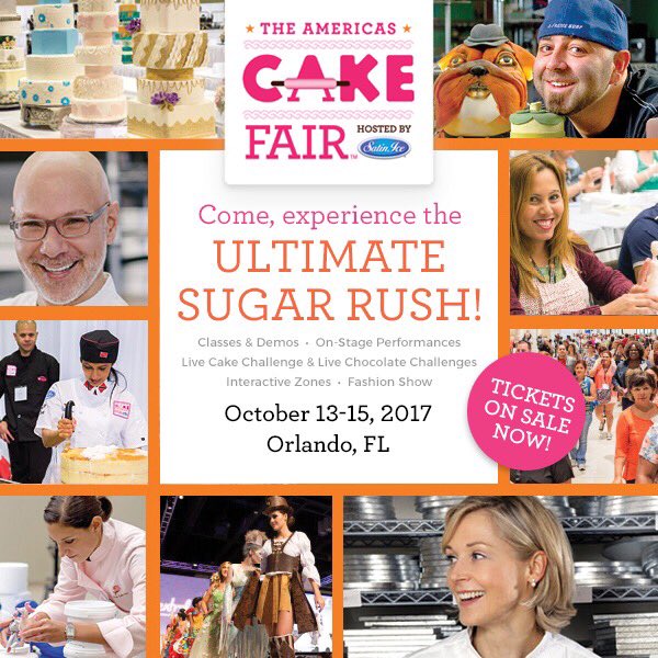 CakeFair's tweet photo. Ready, set, bake!! Registration is now open for The Americas Cake Fair 2017, October 13-15 in Orlando, Florida!  https://t.co/38wQOUNXOV https://t.co/NuL4BK6WiT