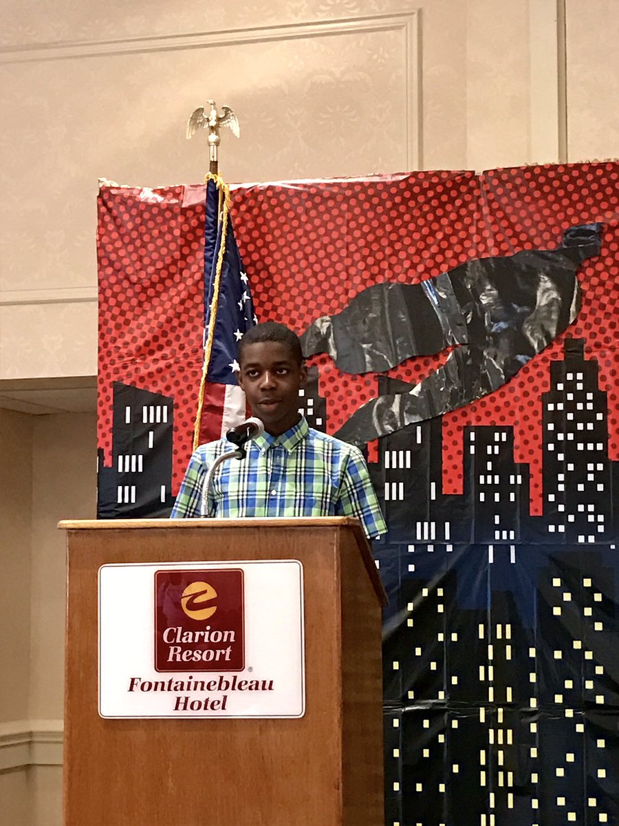 mcpsslu's tweet photo. @MCJC_SGA President @nickasante_ gives his State of the Region report at #MASCConv17. Nick says, "Age isn't a factor when making change." https://t.co/cWQHvzcjqX